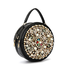 Load image into Gallery viewer, Female Diamond Handbag Vintage Pearl Design Evening Bag
