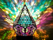Load image into Gallery viewer, Floor Lamp Bohemian Starry Sky Lights Wooden Table Lamps
