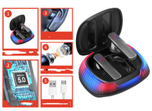 Load image into Gallery viewer, Hall Flashing Low-latency Wireless Gaming Headset
