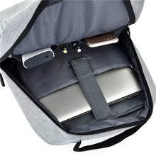 Load image into Gallery viewer, Simple Casual Backpack With USB Charging Port
