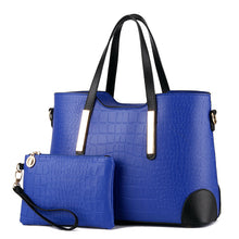 Load image into Gallery viewer, Female Fashion Two-Piece Color Contrast Handbag

