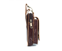 Load image into Gallery viewer, Oil Wax Leather Retro Style Small Waist Bag
