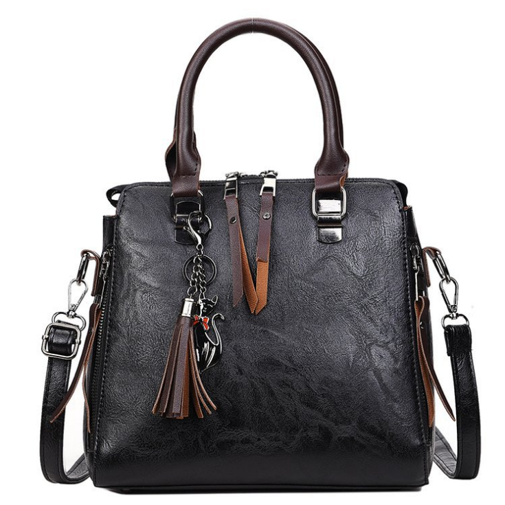 Single Shoulder Solid Color Wild Bag Women's Handbag