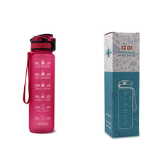 Load image into Gallery viewer, 1L Tritan Water Bottle With Time Marker Bounce Cover
