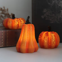 Load image into Gallery viewer, Halloween Pumpkin Lantern Simulation Pumpkin LED Candle Lamp

