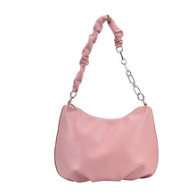 Load image into Gallery viewer, Soft Leather Solid Color Small Chain Messenger Bag
