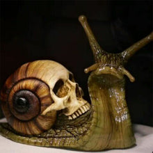 Load image into Gallery viewer, Snail Skull Sculpture Gothic Decoration Snail Statue
