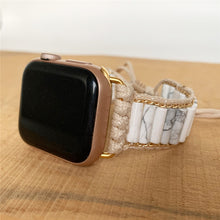 Load image into Gallery viewer, Fashion Natural White Pine Stone Woven Watch Band
