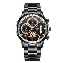 Load image into Gallery viewer, Solid Steel Belt Men's Watch Waterproof Quartz Watch
