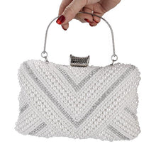 Load image into Gallery viewer, Pearl Clutch Bag Evening Dress Bridal Bag
