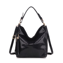 Load image into Gallery viewer, Lady's Casual Solid Color Snake Pattern Shoulder Bag
