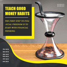 Load image into Gallery viewer, Pressure Relieving Vortex Bank Watch Money Defy Gravity Piggy Bank
