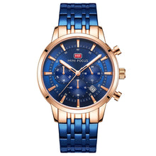 Load image into Gallery viewer, Waterproof Steel Band Large Dial Luminous Quartz Watch
