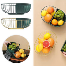 Load image into Gallery viewer, Metal Hollowed Out Fruit Vegetable Snack Tray Bowl Basket
