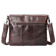 Load image into Gallery viewer, Brown Oil Wax Leather One Shoulder Messenger Bag
