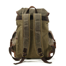 Load image into Gallery viewer, Canvas Stitching Leather Mountaineering Bag Backpack
