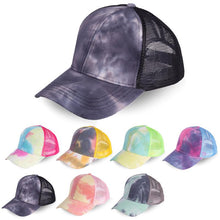 Load image into Gallery viewer, Tie-dye Ponytail Baseball Cap
