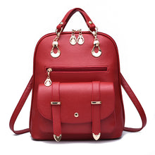 Load image into Gallery viewer, Women's Fashion PU Leather Dual-use Backpack
