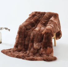 Load image into Gallery viewer, Warm Fluffy Shaggy Throw Blanket Bedspread Faux Fur
