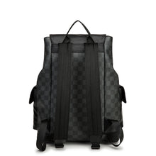 Load image into Gallery viewer, Men's Black Leather Travel Backpack
