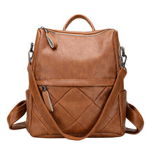 Load image into Gallery viewer, European and American Retro Plaid Backpack
