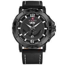 Load image into Gallery viewer, Men's Quartz Watch With Leather Strap and Week Feature
