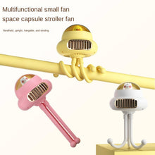 Load image into Gallery viewer, USB Mini Rechargeable Fan For Baby Stroller
