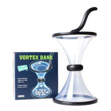 Load image into Gallery viewer, Pressure Relieving Vortex Bank Watch Money Defy Gravity Piggy Bank
