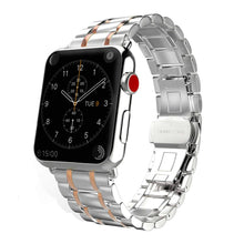Load image into Gallery viewer, Butterfly Buckle Metal Stainless Steel Watch Strap
