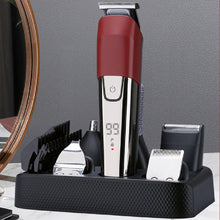 Load image into Gallery viewer, 6 in 1 Electric Hair Clipper Hair Cutting Maching Wireless Trimmer Men Professional Clipper Machine Rechargeable Hair Cut Barber
