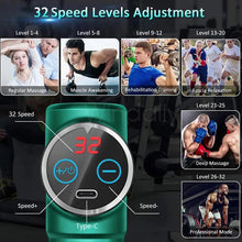 Load image into Gallery viewer, Mini LCD Massage Gun 32 Speed Touch Screen Deep Tissue Percussion Muscle Mini Massager Fascial Gun For Pain Relief Body Massage
