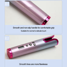 Load image into Gallery viewer, Automatic Hair Curler Wireless Rotating Curling Iron Portable LED Digital Display Temperature Adjustable Hair Styler Tool
