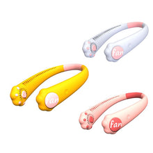 Load image into Gallery viewer, Portable Sports Mini Neck Leafless Fan
