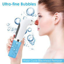 Load image into Gallery viewer, Electric Small Bubble Blackhead Remover USB Rechargeable Water Cycle Pore Acne Pimple Removal Vacuum Suction Facial Cleaner Tool
