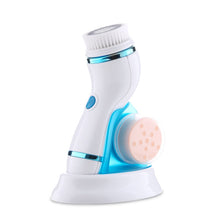Load image into Gallery viewer, 4 In 1 Electric Facial Cleansing Brush Skin Scrubber Deep Face Cleaning
