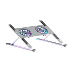 Load image into Gallery viewer, Adjustable Laptop Stand Cooling Pad with 2 Detachable Fan
