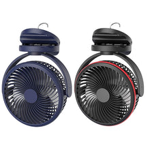 Load image into Gallery viewer, Portable USB Desk Fan With Night Light 360 Degree Rotation
