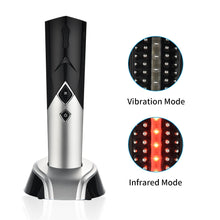 Load image into Gallery viewer, Rechargeable EMS LED Light Head Massager Brush Sonic Vibration Hair Scalp Hair Growth Anti-Hair Loss Comb Fatigue Relief
