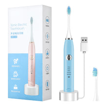 Load image into Gallery viewer, 2 Heads Sonic Electric Toothbrush Teeth Clean Tool
