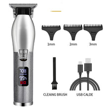 Load image into Gallery viewer, Barber All Metal Hair Clipper Rechargeable Electric
