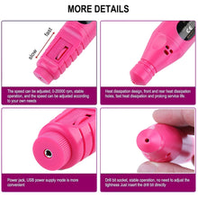 Load image into Gallery viewer, Electric Nail Drill Machine 20000RPM Professional Nail File Kit Cordless Milling Cutter Pedicure Manicure Tool Nail Salon
