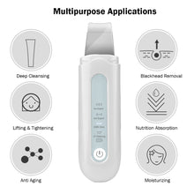 Load image into Gallery viewer, Face Ultrasonic Skin Scrubber Cleaner Acne Peeling Shovel
