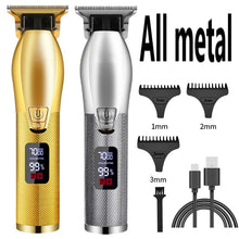Load image into Gallery viewer, Barber All Metal Hair Clipper Rechargeable Electric
