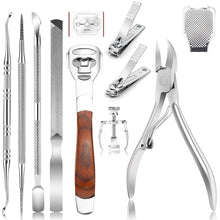 Load image into Gallery viewer, 11Pcs/Set Ingrown Toenail Tools Kit Nail Care Pedicure Tools
