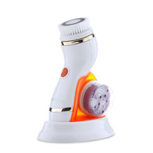 Load image into Gallery viewer, 4 In 1 Electric Facial Cleansing Brush Skin Scrubber Deep Face Cleaning
