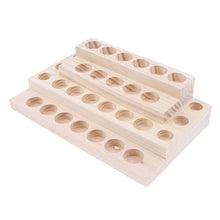 Load image into Gallery viewer, 4 Layer 30 Hole Wood Essential Oil Tray Handmade
