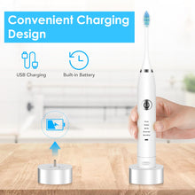 Load image into Gallery viewer, 2 Heads Sonic Electric Toothbrush Teeth Clean Tool
