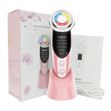 Load image into Gallery viewer, 7 in 1 Face Massager RF Microcurrent Mesotherapy Electroporation LED Skin Rejuvenation Remove Wrinkle Lifting Beauty Tool
