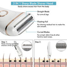 Load image into Gallery viewer, Electric Epilator Women Painless USB Rechargeable Hair Removal Lady Shaving Machine Portable Female Hair Trimmer Wet Dry
