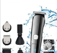 Load image into Gallery viewer, 6 in 1 USB Rechargeable Hair Clipper Haircut Machine Beard Trimmer Nose Trimmer Hair Carving Shaver Eyebrow
